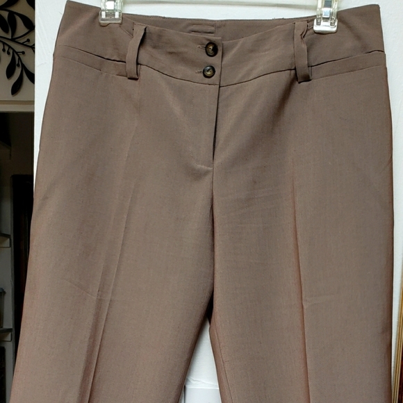 Ally B. Y2K Tan Flat Front Capri Women's Pants Size 9 - Picture 3 of 9